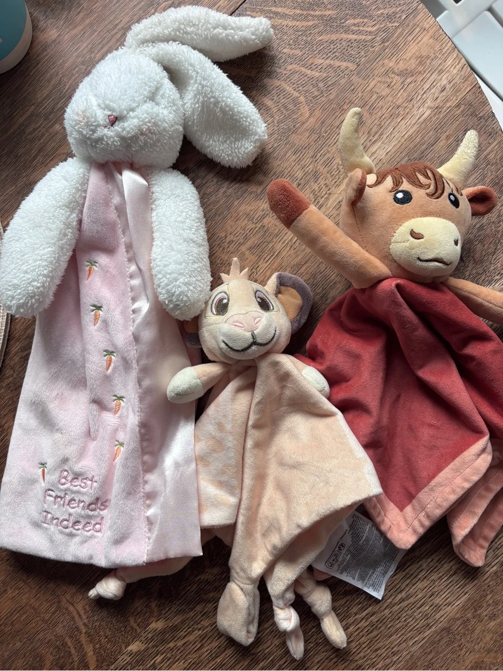 Plush Lovey Trio Set - Baby Girl - 4 teething, 2 stack sets